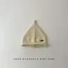 Gorro para Bebé Otoño e Invierno Cálido y a Prueba de Frío Gorro de Punto Pullover para Niños y Niñas Exterior Sencillo Corazón Etiqueta Pequeña Gorro Protector de Orejas Moderno