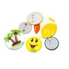 Insignias Metálicas de Regalo Promocional Personalizadas, Insignias de Hojalata con Respaldo de Plástico Producidas por el Fabricante Original, Insignias Publicitarias