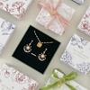 Estilo Vegetal Joyería Artística Francesa Caja de Empaque tipo Armadura Anillo Pendientes Pendientes Collar Pulsera Pulsera