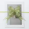 Guirlanda de Fita Colorida Cor Sólida Transparente Elegante Flor Puxada à Mão Decoração de Festa Casamento Quarto Carro de Casamento Escada Teto Laço
