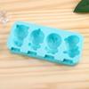 Molde Criativo de Silicone de Grau Alimentício para Sorvete DIY Caseiro Desenho Animado Picolé Sorvete Molde Criativo Desenho Animado
