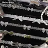 Série Rolo de Fita de História Retrô Renda Tema Renda Diário Material DIY Adesivos de Laço Decorativos 6 Designs para Escolher