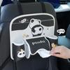 Bolsa de Almacenamiento para el Respaldo del Asiento de Coche de Dibujos Animados Cuero Resistente a la Suciedad Bolsa Colgante de Almacenamiento para Coche Linda Bolsa de Almacenamiento Multifuncional para Coche