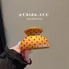 Presilha de Cabelo Fashion de Bolinhas, Piranha de Cabelo Meio Preso para Mulheres, Acessório de Cabelo Simples e Elegante, Novo Piranha de Cabelo de Tamanho Médio 2025