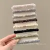 Elástico de Cabelo Plissado para Mulheres, Corda para Rabo de Cavalo Alto, Alta Elasticidade, Elástico Durável, Faixa de Cabelo, Acessório de Cabelo, Estilo Coreano, Alta Qualidade