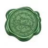 Adesivo de carimbo de cera de vedação verde pinho Série de Natal adesivo de selo para decoração de envelope convite garrafa de vinho presente