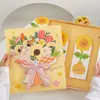 Caja de Empaque para Regalo del Día del Maestro 2025 Caja de Regalo Caja Vacía Ramo de Girasoles Pastel de Luna Souvenir Bolsa de Mensajero Caja de Empaque