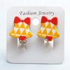 Al Por Mayor Nuevos Aretes de Clip de Dibujos Animados para Niños Sin Agujeros en las Orejas Navidad Colgantes de Cuentas Aretes de Borla Aretes Decorativos para Niñas Un Precio