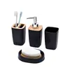 Juego de Cuatro Piezas para Baño Bandeja Botella de Jabón Portacepillos de Dientes Portabotellas de Líquido Juego de Vasos para Boca Lavabo Juego de Accesorios para Baño Venta al por Mayor