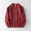 Sudadera de Marca Americana de Moda con Puntada Texturizada Bordado de Letras para Hombre Otoño Nuevo Cuello Redondo Holgada Casual Manga Larga