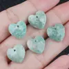 Colgante Corazón Facetado de Ágata de Cristal y Jade de 13 mm Material para Joyería DIY de Collares, Pulseras, Pendientes Accesorios Venta al por Mayor
