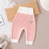 Calça de Bebê Outono e Inverno para Bumbum Grande Calça de Bebê Infantil Calça para Meninos Calça de Lã para Meninas Roupa de Inverno Calça Jogger de Cintura Alta