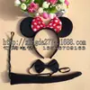 Faixa de Cabelo de Halloween Dálmatas Vaca Tigre Mickey Sapo Pequeno Panda Girafa Zodíaco Conjunto de Três Peças