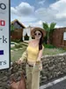 Ropa Exterior y Interior Sexy con Hombros Descubiertos y Espalda Cruzada, Nueva Moda Ajustada Hermosa Espalda Camisola para Mujer Venta al por Mayor