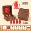 Producción Personalizada de Recuerdos de Cabello Fetal y Dientes de Leche Cabello Fetal Vientre de Conejo Cordón Umbilical de Bebé Recién Nacido Caja de Colección de Madera