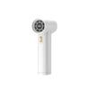 Novo Mini Secador de Cabelo Portátil para Exterior de Mão Pequeno Ventilador Ventilador de Turbina de Alto Vento Display Digital Ventilador de Alta Velocidade