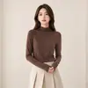 Nova Blusa Térmica de Microfleece Meia-Gola Outono/Inverno para Mulheres, Roupa Íntima Modeladora, Manga Longa Amiga da Pele, Top com Sensação de Alta Qualidade