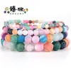Ágata Weathered Cuentas Sueltas Para Ensartar Cuentas Wholesale Accesorios de Joyería diy Ágata Weathered de Colores Mate Agrietados Venta Caliente Wholesale