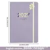Calendario Anual 2027 en Inglés Libro 365 Días Planificador Diario de Eficiencia A5 Versión en Inglés Libro de Horario Encuadernado