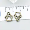 Misturado 100 pingentes de liga de cinco cores com tema de animal de desenho animado de gato, pingente para pulseira DIY, acessórios de colar