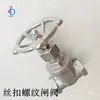 Válvula de compuerta de acero inoxidable 304 con rosca interna de 1/2 pulgada, adecuada para interruptores domésticos de agua y aceite, modelo Z15W, viene con un volante de acero inoxidable 304