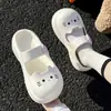 Sandalias de Verano de Gatito de Dibujos Animados para Mujer 2025 Nuevas Mary Jane Lindas y Femeninas Zapatos de Agujero EVA para Exteriores Mujer