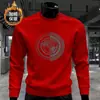 Moletom Pulôver Americano Moderno com Gola Redonda Masculino Moda Outono e Inverno Casual Estampado Top de Manga Longa Camisa Base de Veludo