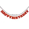 Nueva decoración de ambiente de cumpleaños transfronteriza pancarta colgante feliz cumpleaños fieltro pancarta colgante de fiesta de cumpleaños colorida