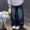Moda Coreana Moda para Niñas Diseño de Principios de Otoño Sentido de la Personalidad Sudadera con Capucha de Retazos Rayados Solapa Conjunto Versátil de Pantalones Vaqueros Estilo Coreano