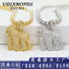Youdranhui novo conjunto completo de pingente de orangotango com moissanita em prata S925 transfronteiriço pode usar corrente de tênis de 3mm/5mm marca da moda