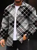 Nueva Chaqueta Casual Estampada para Hombre con Cuello, Estampado Digital 3D de Patrón Multicolor Personalizado para Primavera y Otoño