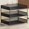 Estante de almacenamiento para escritorio, estantería simple de múltiples niveles, soporte de libros para escritorio de estudiante, organizador de archivos para escritorio de oficina, estante de almacenamiento de libros