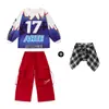 Ropa de Hip-Hop para Niños, Playeras para Niños, Conjuntos de Pantalones Cargo, Ropa Trendy de Hip-Hop para Niños, Ropa de Hip-Hop para Actuación de Niñas, Primavera