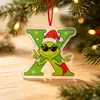Colgante de Letra Acrílica Monstruo Peludo Verde Navideño Transfronterizo 2 Estilos Adorno de Árbol de Navidad Decoración de Regalo Festivo Transfronterizo