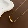 Versión coreana de acero de titanio, exquisita pintura al óleo, bola de color, colgante de perro, cadena de clavícula, lindo perro tridimensional, estilo lindo