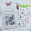 Manicura Japonesa Nuevo Mini Lazo Aurora Joyería Colorida Resina Macarrón Pequeño Lazo Doble Mezcla