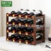 Estante de vino personalizado, expositor de vino, estante de gabinete de vino, rejilla multibotella para almacenamiento de vino, organizador de escritorio simple