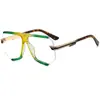 Gafas de Sol para Mujer Estilo Nuevo Transfronterizas Tendencia Estilo Europeo y Americano Montura Media Poligonales Moda Gafas de Sol M6281