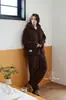 Pijama de invierno para hombre 908 con capucha y cremallera, forrado de forro polar y engrosado, conjunto de talla grande, ropa de estar de forro polar de coral para hombre, Keshika