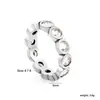 Anillo de circón blanco de joyería europea y americana, anillo único rectangular de gota de agua de lujo ligero de alta gama, anillo chapado en oro de acero inoxidable