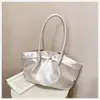 Bolsa de Ombro/Axila Moda Texturizada Estilo Coreano Grande Capacidade Plissada Retrô 2026 Nova Casual para Trabalho e Deslocamento