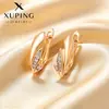 Xuping Brazaletes Rusos Transfronterizos para Oreja, Aros Color Oro de 18K con Incrustaciones de Diamantes, Joyería de Lujo Ligero de Alta Gama al por Mayor para Mujeres