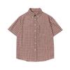 Ropa Vintage Verano 2025 Estilo Cityboy Japonés Camisa Holgada de Manga Corta a Cuadros para Hombre y Mujer