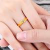 Anillo de oro bañado en oro de Laos anillo de pareja bañado en oro acompañado de un anillo de boda para hombres y mujeres de por vida al por mayor