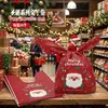 Novas Sacolas de Doces de Natal Transfronteiriças, Sacolas para Embalagem de Presentes de Confeitaria, Sacolas com Cordão de Fita, Sacolas com Cordão de Orelha de Coelho de Maçã