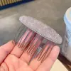 Pente de Cabelo de Strass de Alta Qualidade para Mulheres, Acessório de Cabelo Estilo Coreano de Luxo Leve, Grampo para Parte de Trás da Cabeça e Franja, Presilha de Cabelo da Moda