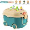 Caja de almacenamiento de juguetes para niños, caja de almacenamiento de plástico de gran capacidad para refrigerios, caja de almacenamiento de ropa de bebé