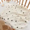 Gaze de Algodão Puro Swaddle de Bebê Estampa de Desenho Pano de Enrolar Recém-Nascido Fino Respirável Manta de Receber Lençol de Swaddle Classe A para Bebê