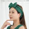 Venta al por mayor de fábrica linda banda para el cabello de vellón coral estrella banda para el cabello para lavarse la cara suave moda absorbente banda para el cabello para lavar