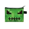 Cartera de Monedas Infantil de Minecraft Billetera Portátil Sencilla Bolsa para Monedas con Cremallera Pequeña Cartera para Auriculares